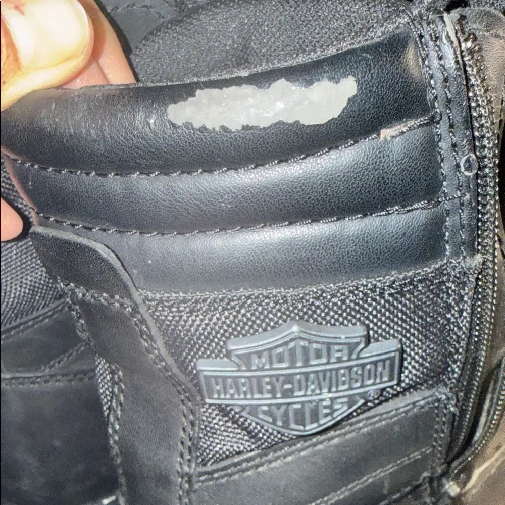 NWOT Harley-Davidson Men's Boxbury Military Zippers Black Men's Lace-Boots 10.5